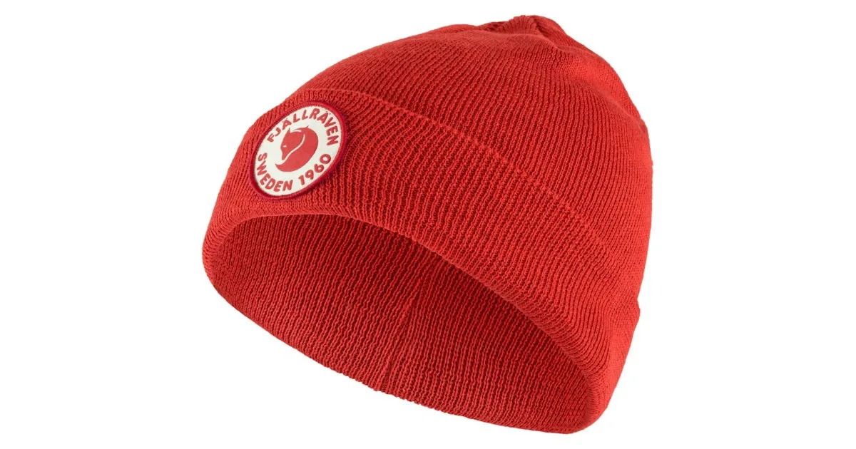 Fjällräven Kids Logo Beanie barnmössa i återvunnen polyester