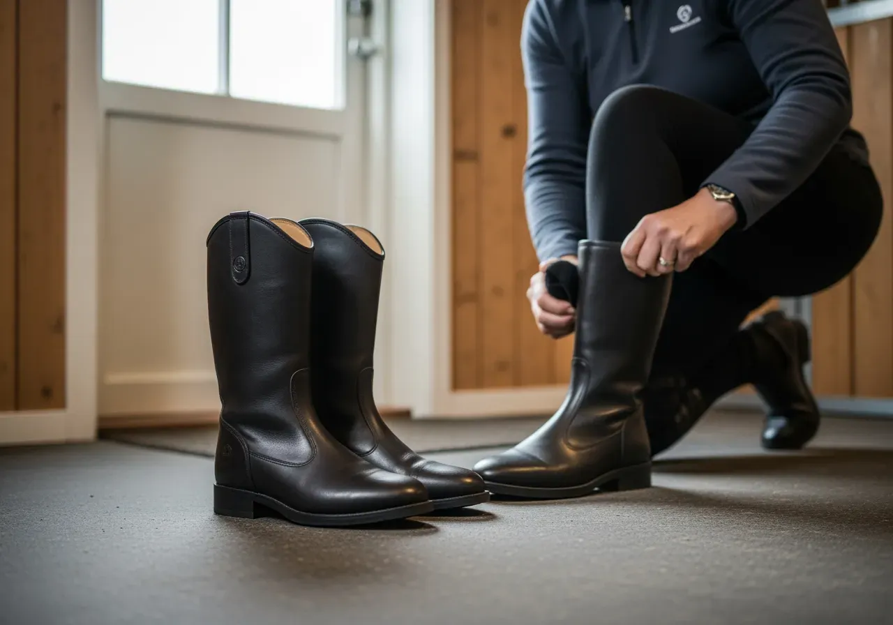 Bryta in Darwin läderjodhpurs