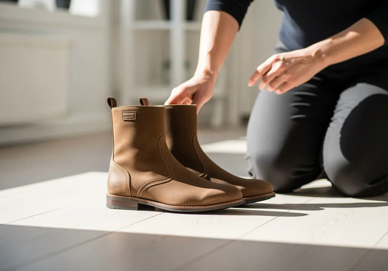 Bruna jodhpurs i nubuck för nybörjare