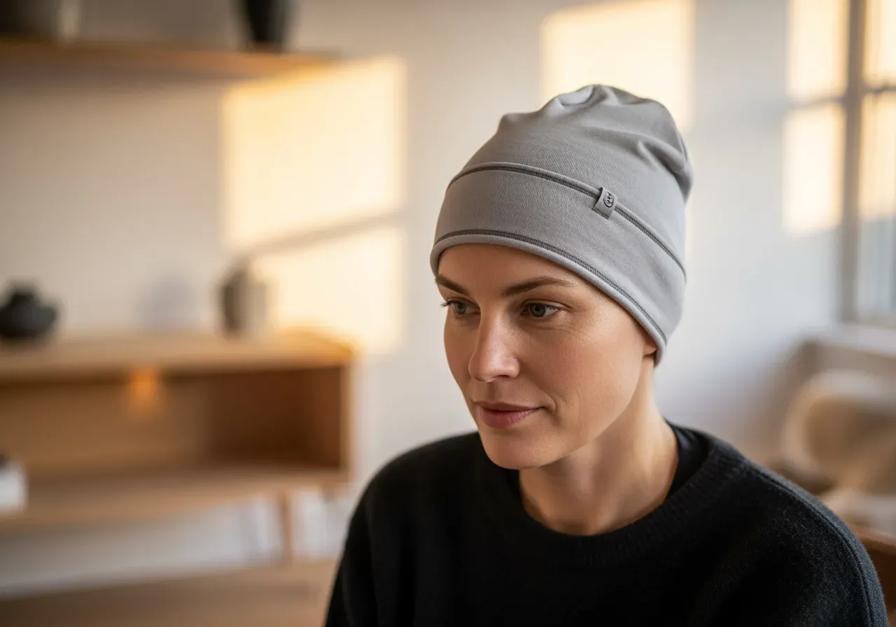 Beaniemössor med kant i tunn passform