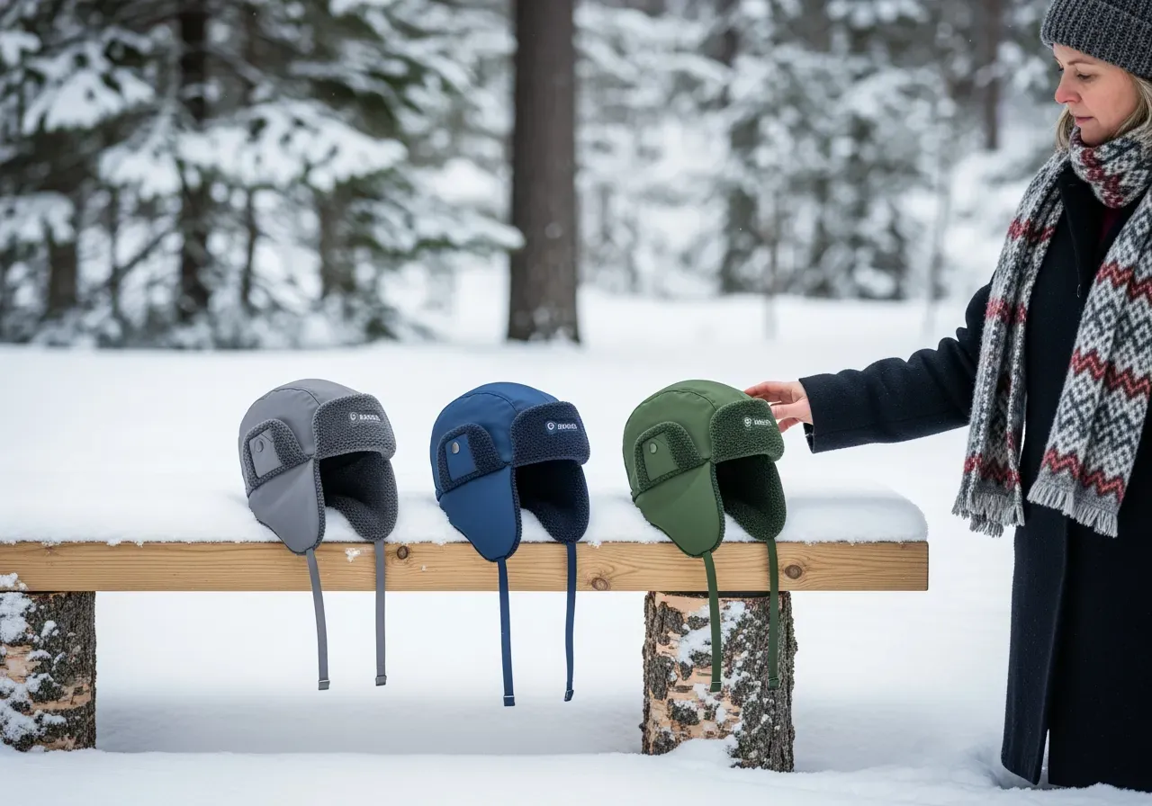 Flaps Delta öronlappsmössor i vinterbruk