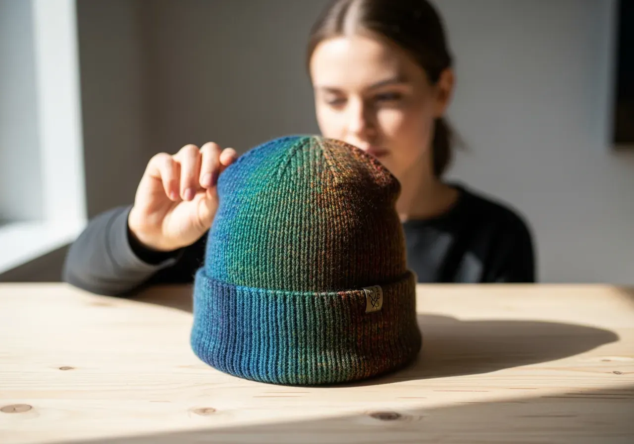 Rak mössa i smarta färger