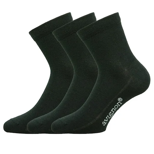 Sneaker ull | 3-pack hög svart