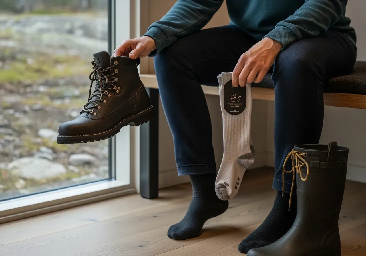 Strumpsystem för ofodrad stövel