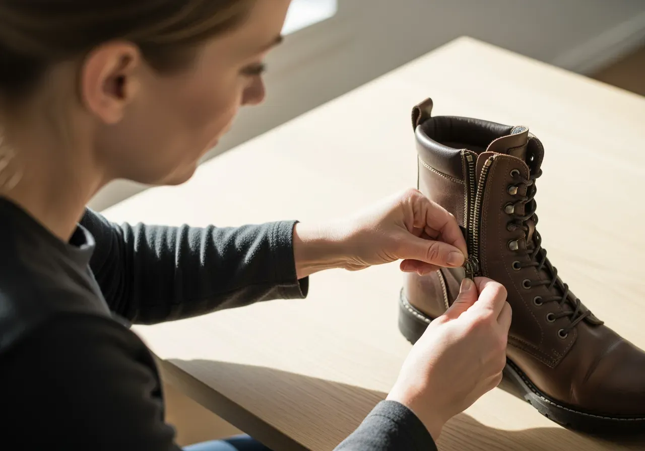 Guide till dragkedja för stövlar