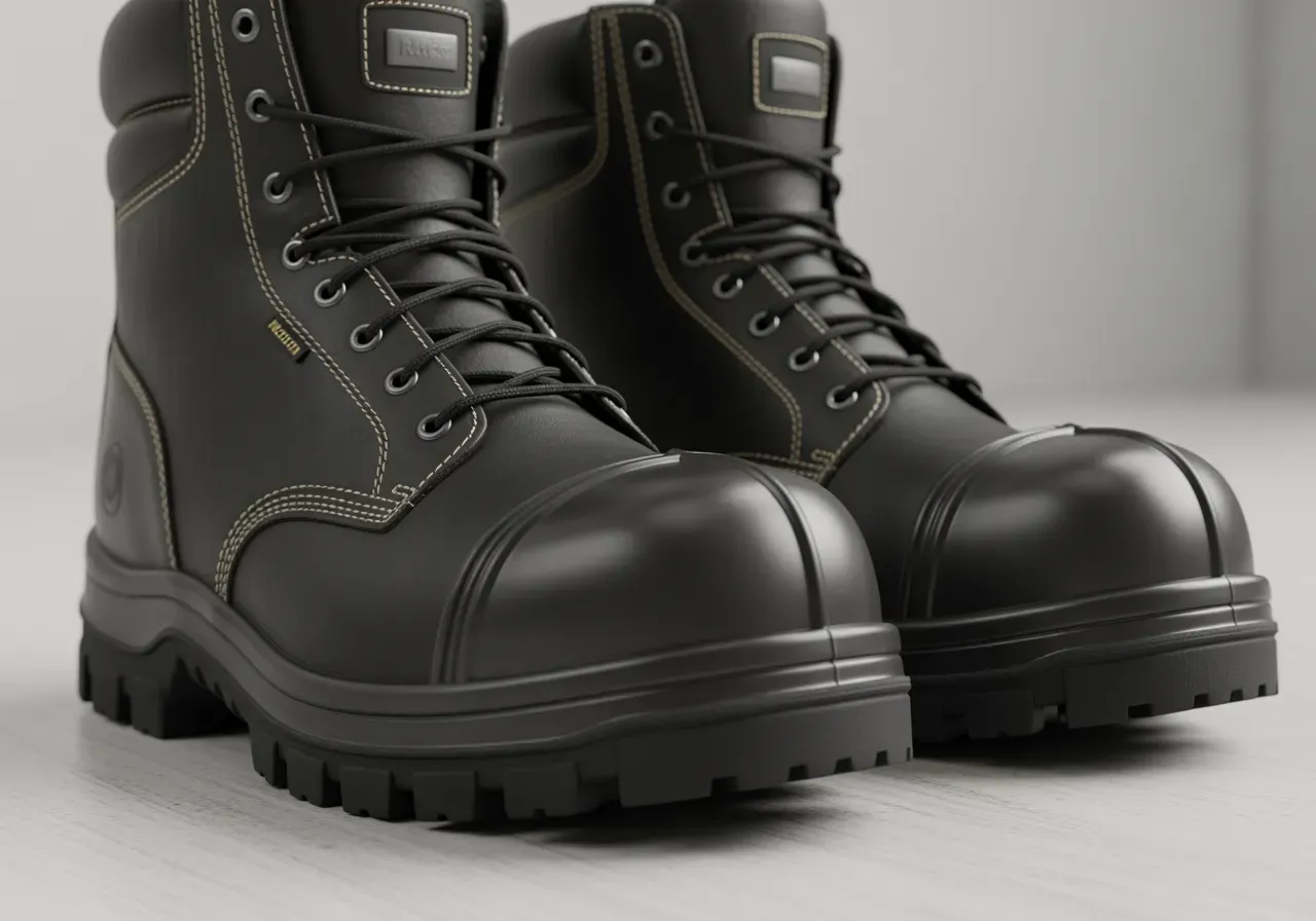 Stövlar med förstärkt tå och häl