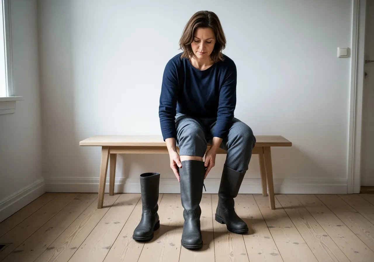 Vadpassform och skaftvidd för stövlar