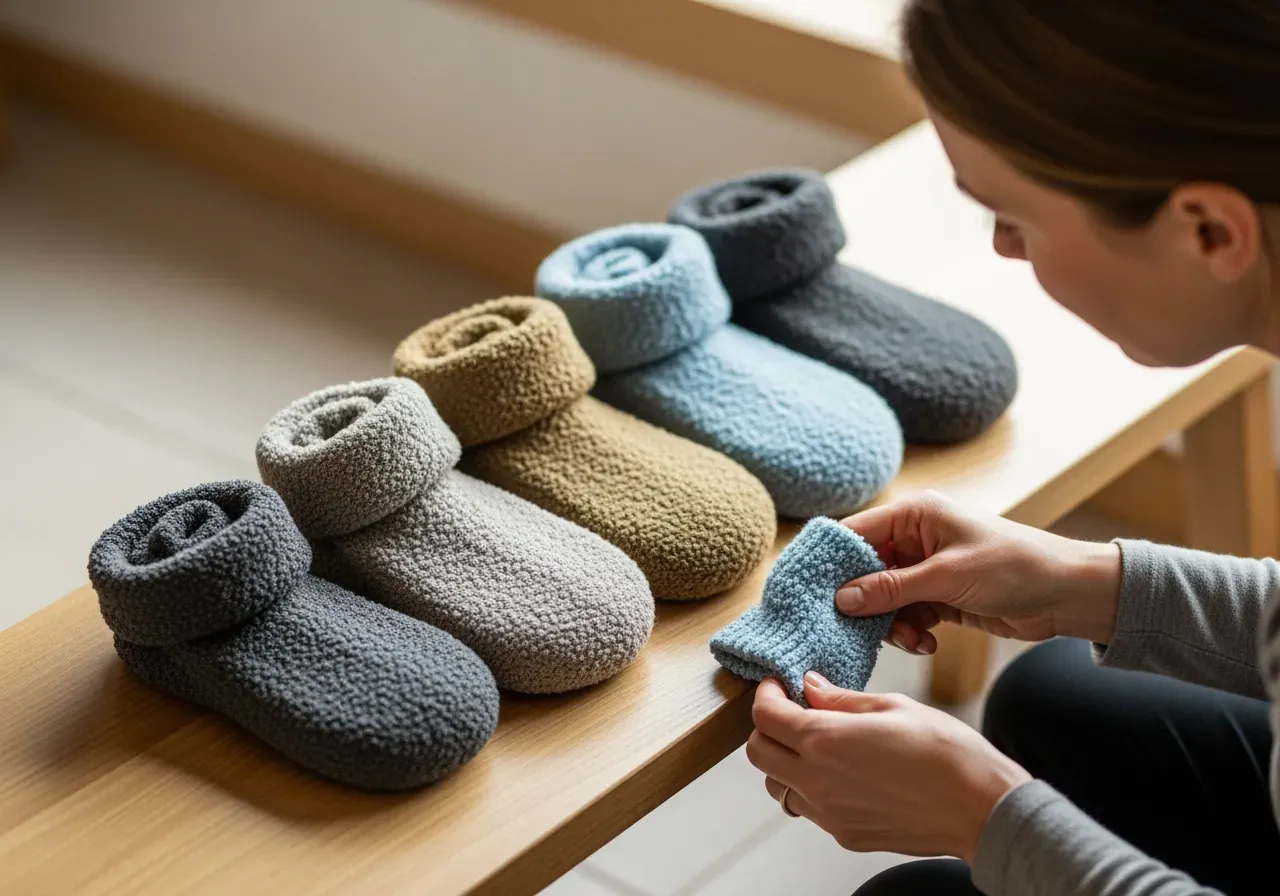 Ullfrottéstrumpor för fukttransport och komfort