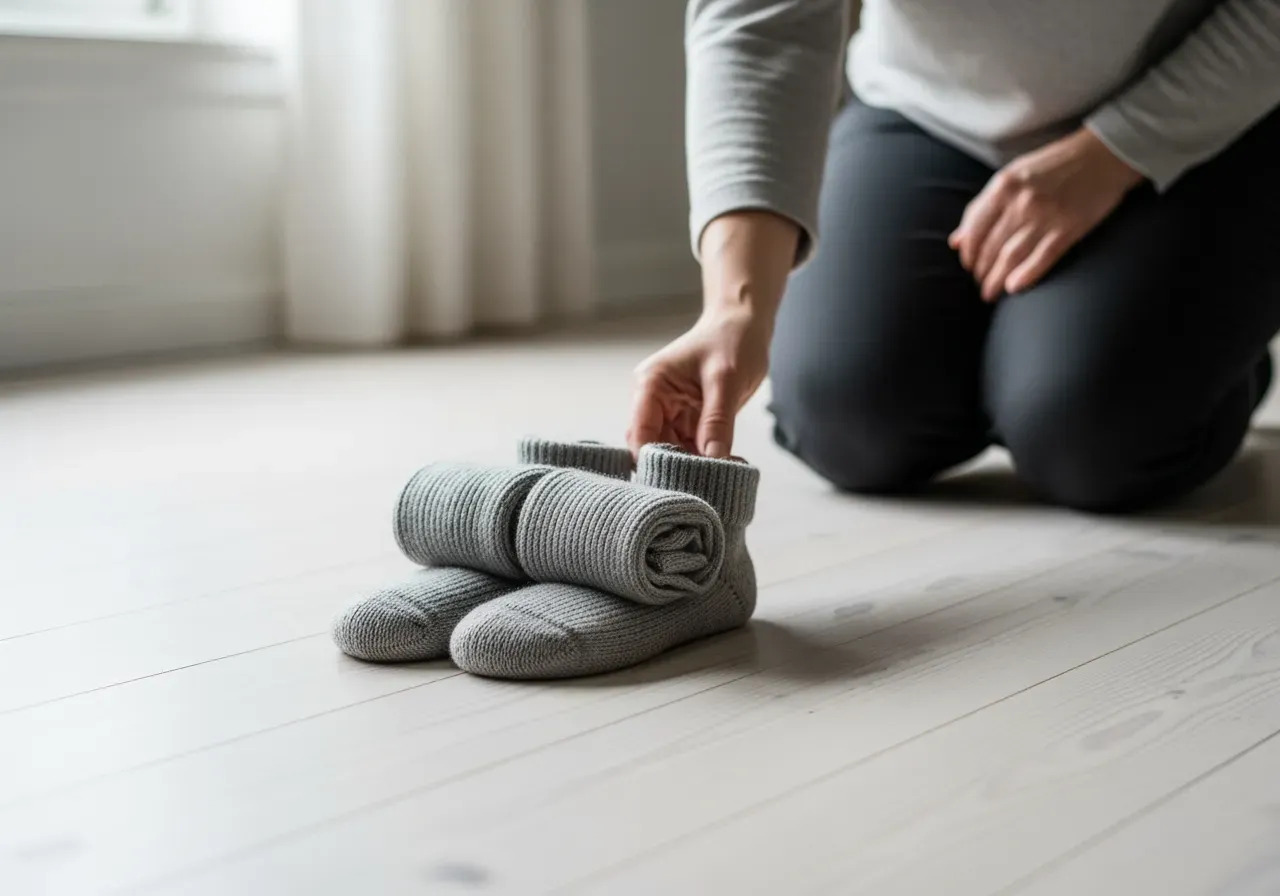 Lavastrumpor för nybörjare i merinoull