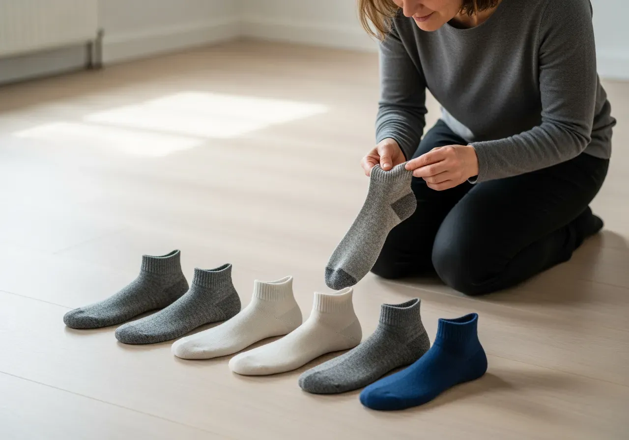 Sneakerstrumpor i ull med olika skaft