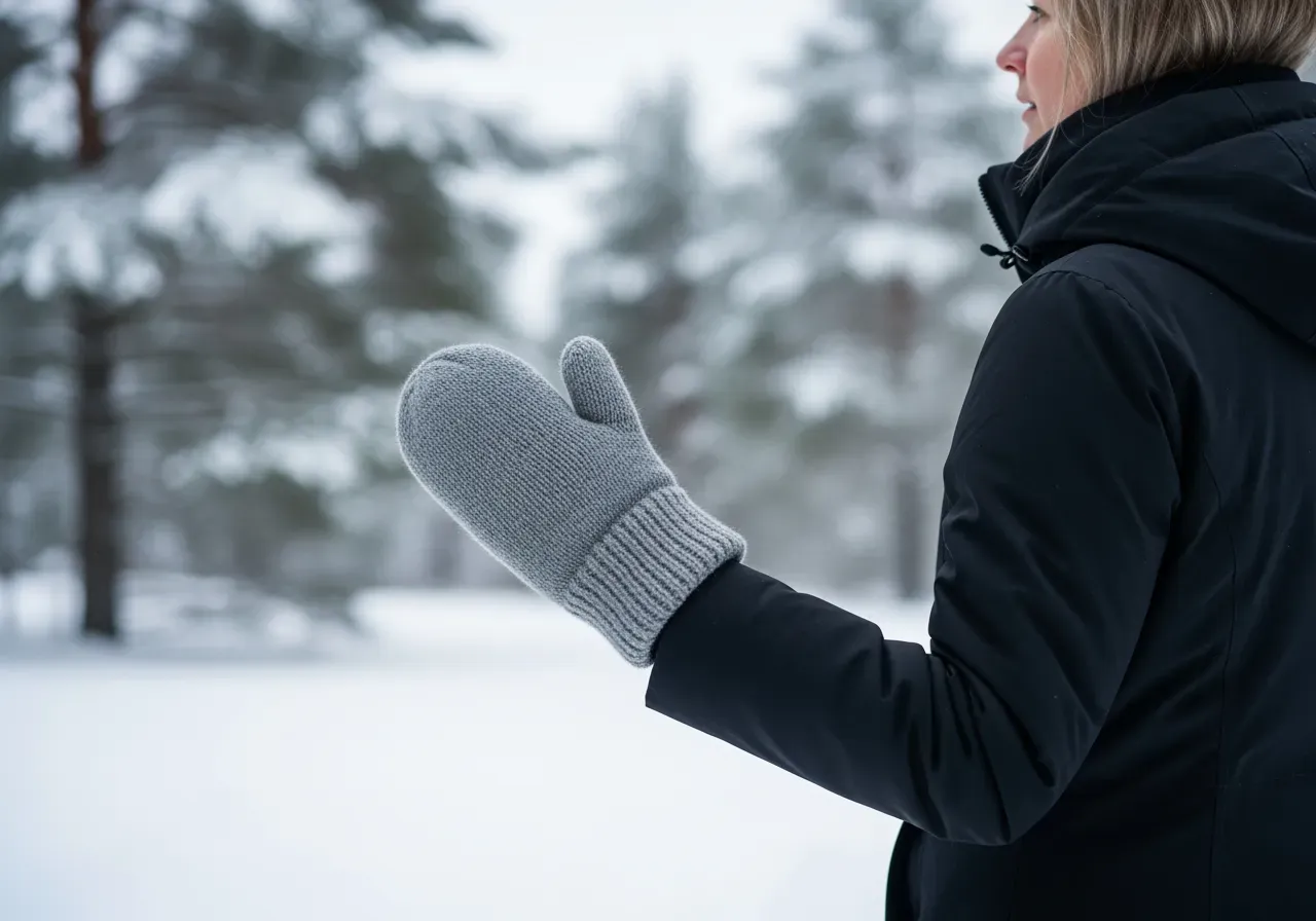 Tumvante eller fingerhandske i kyla