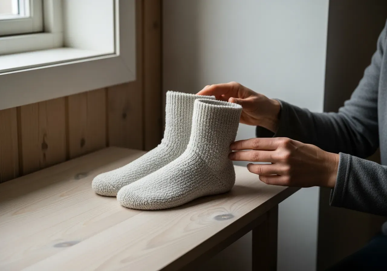 Ullfrottéstrumpor för nybörjare