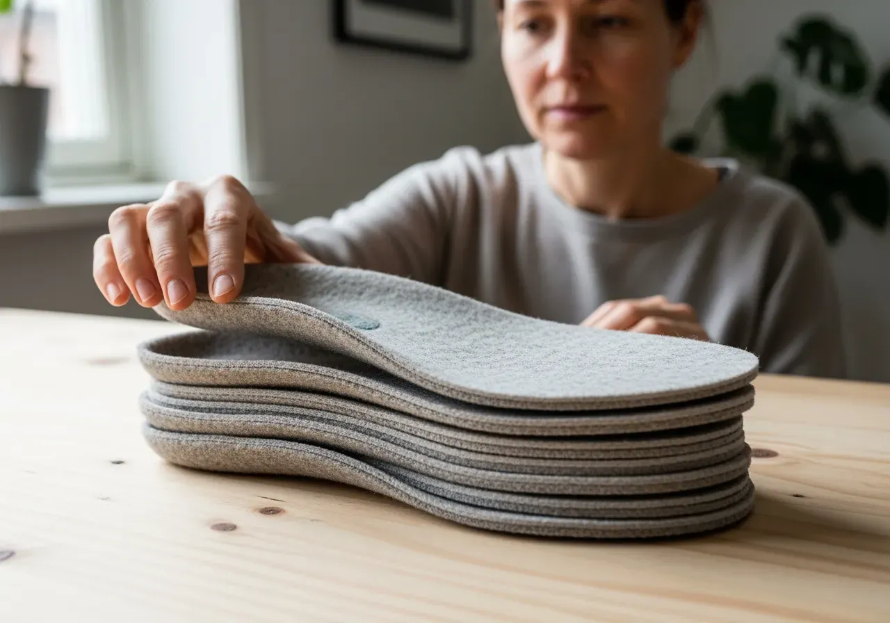 Sulor i polyester och ullblandning