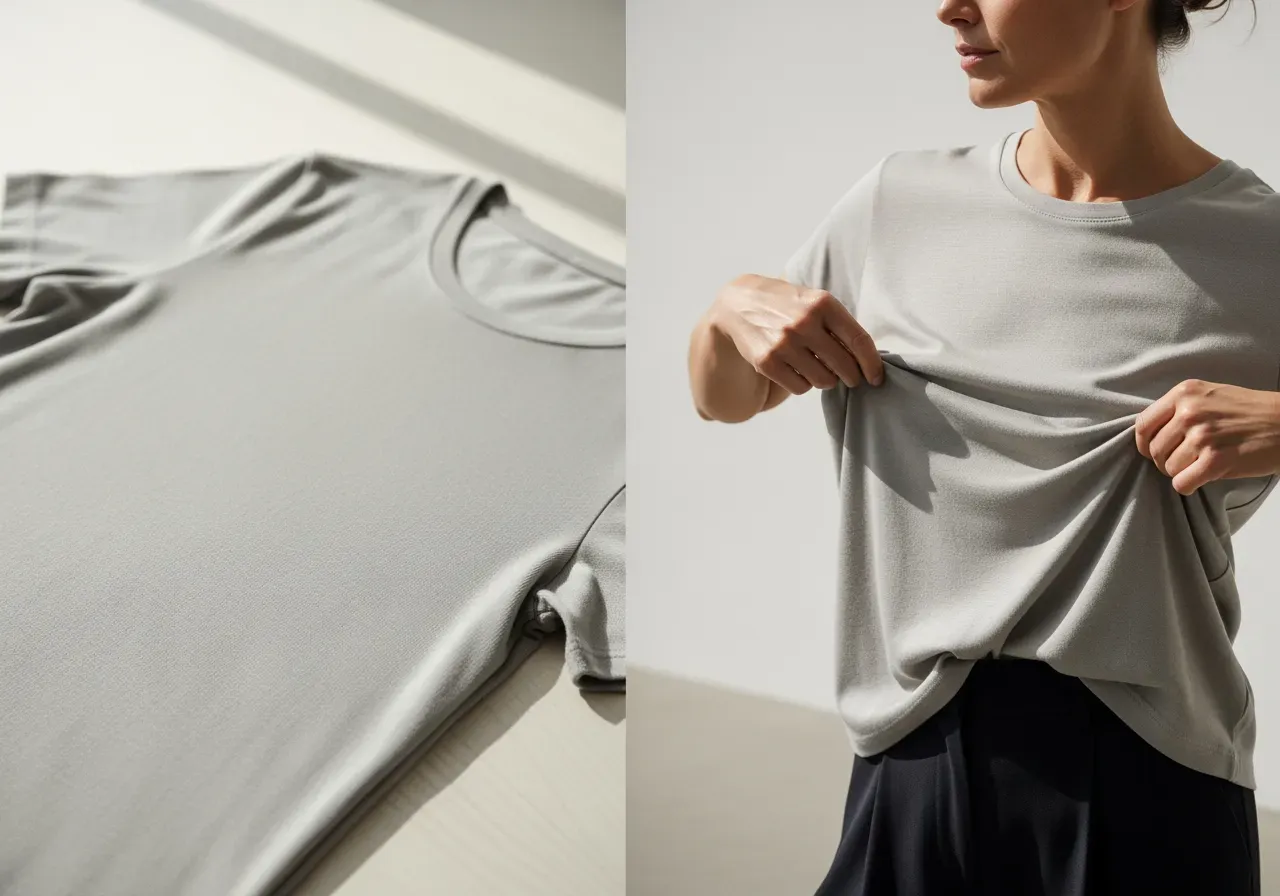 Premium t-tröjor material och passform