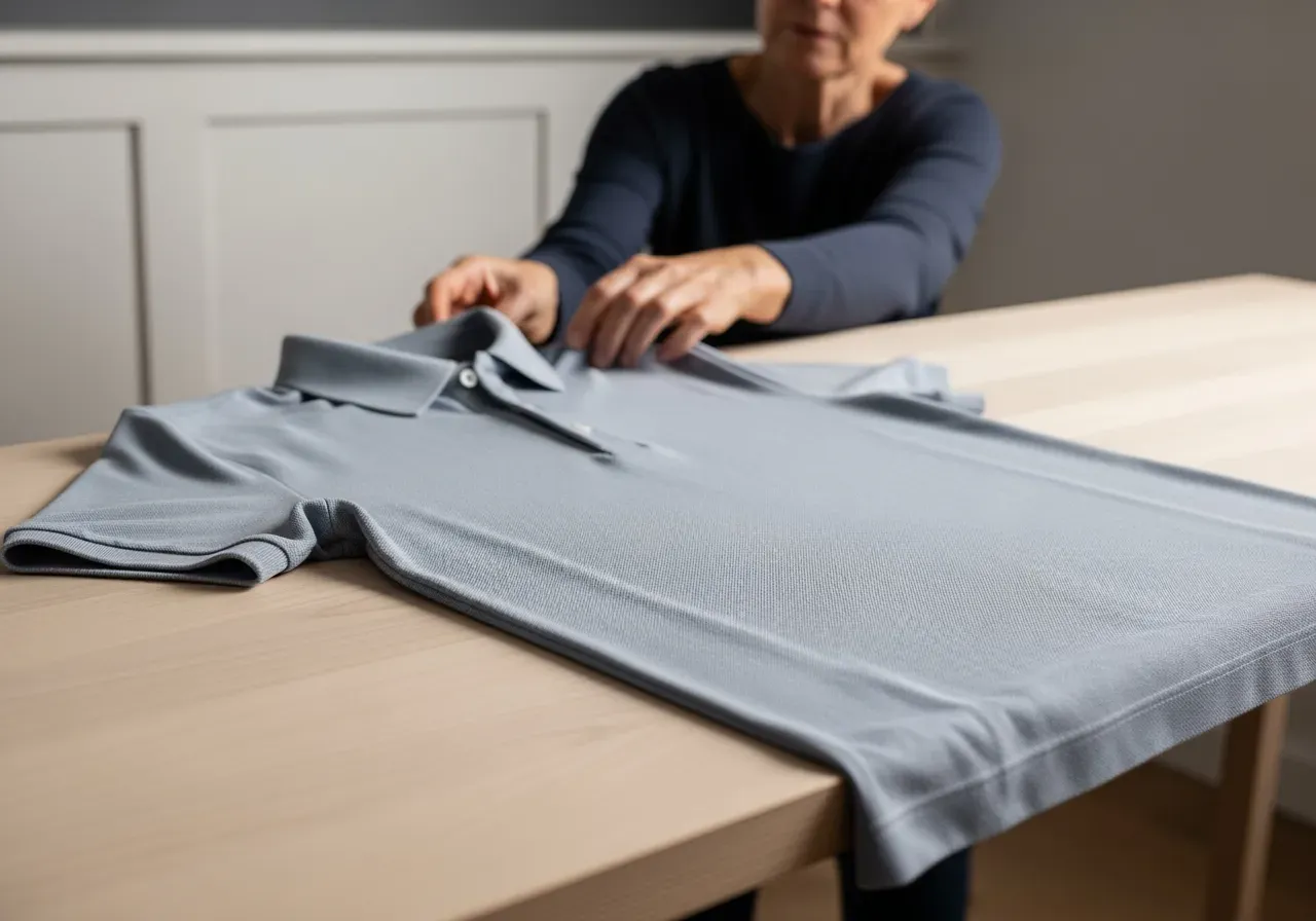 Kortärmad premiumpiké material och passform