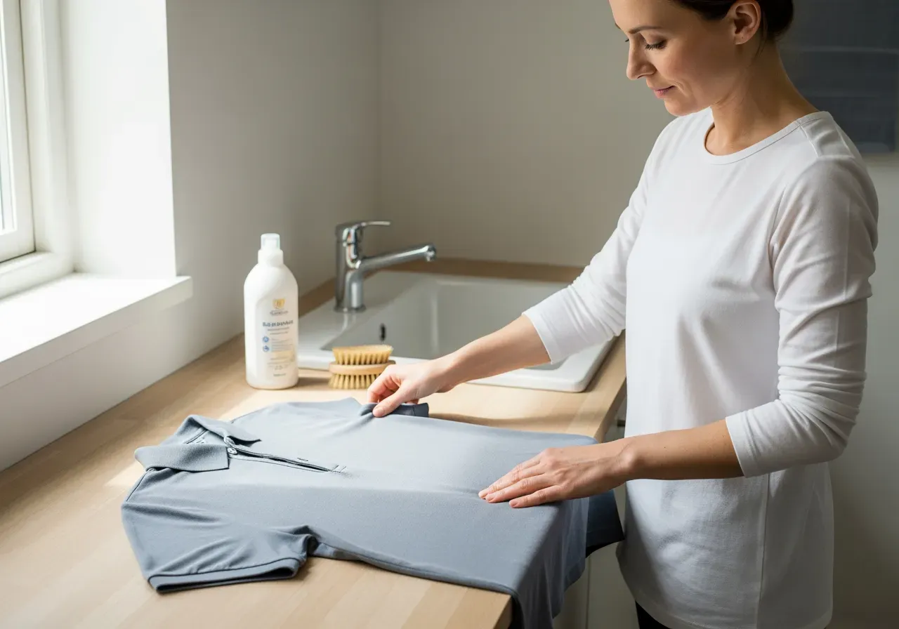 Skötsel av kortärmad piké