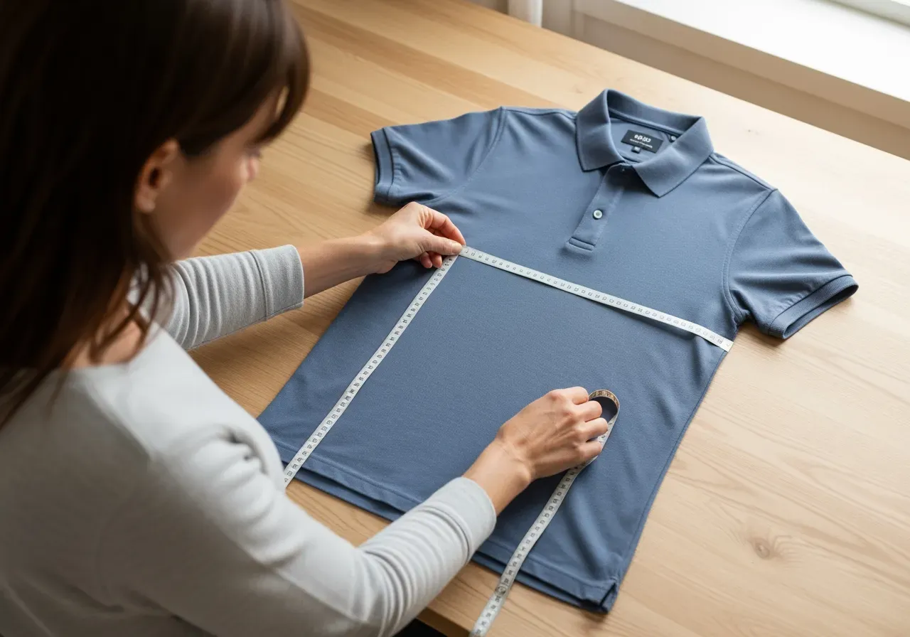 Storleksguide kortärmad piké