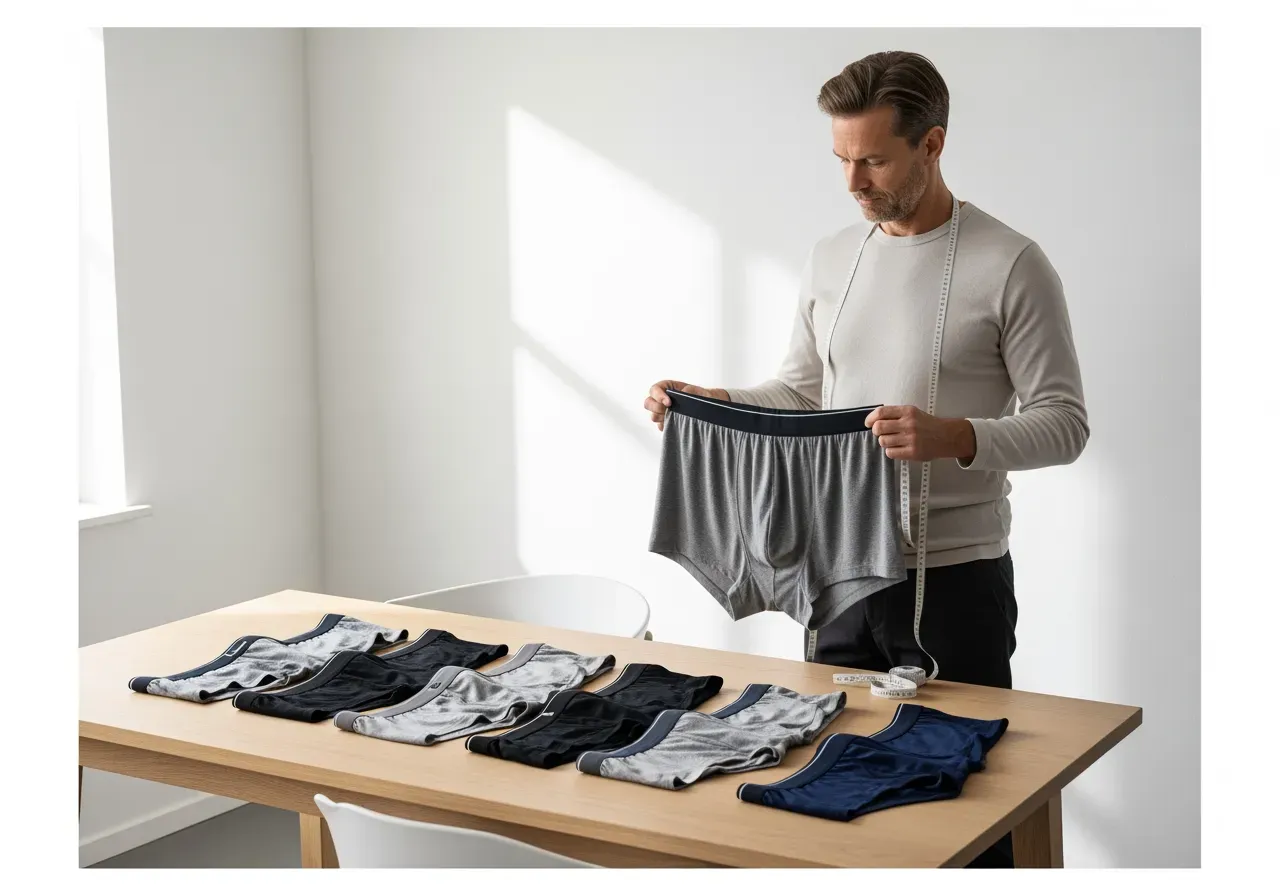 Storleksguide för långa boxerkalsonger herr