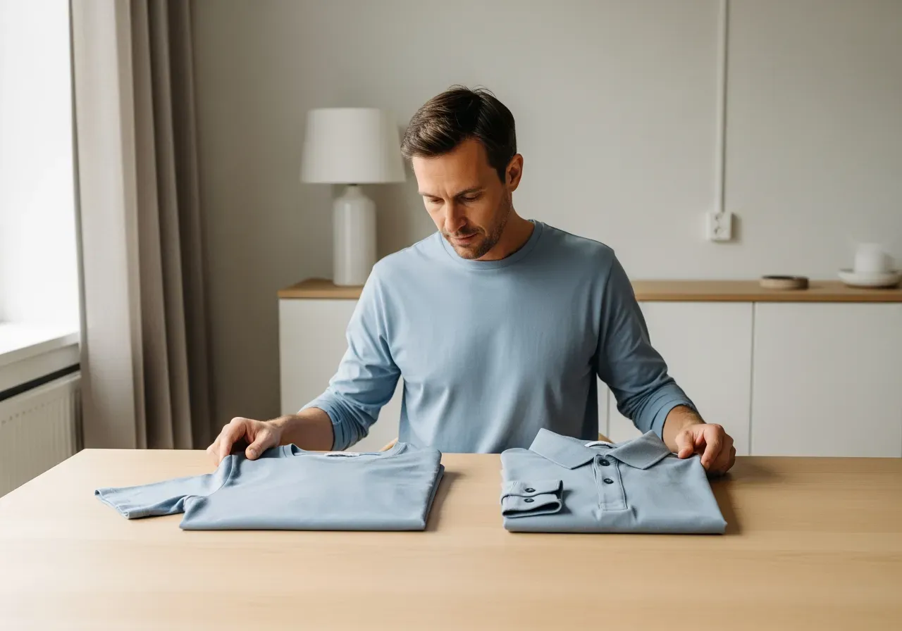 T-tröja och långärmad piké val