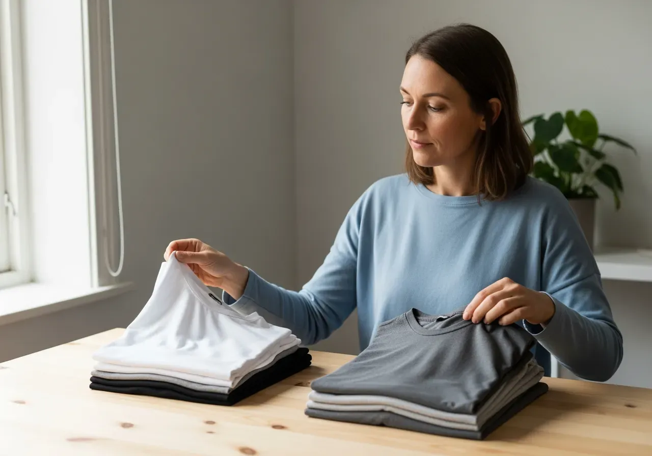 Rätt tygvikt för t-tröja