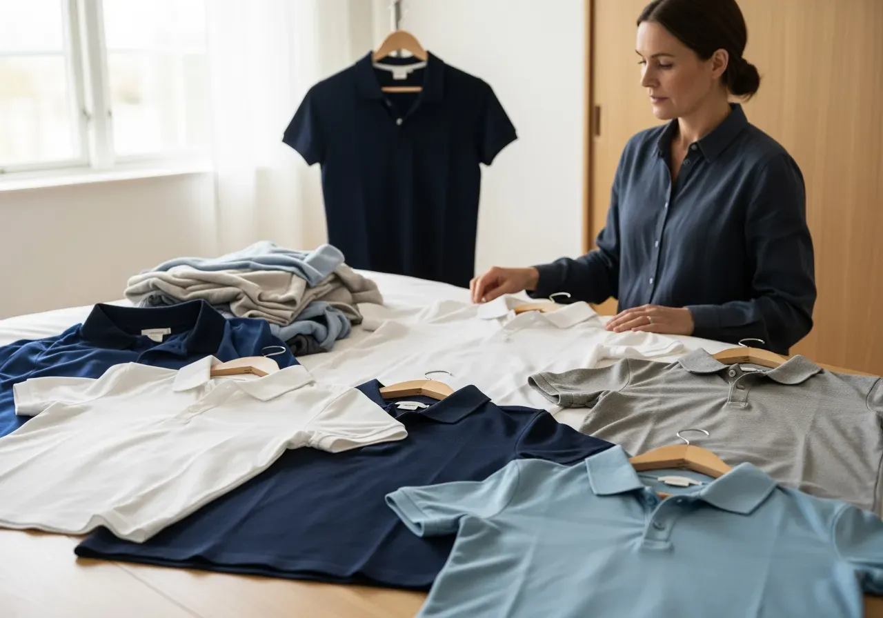 Kortärmade pikéer som basplagg