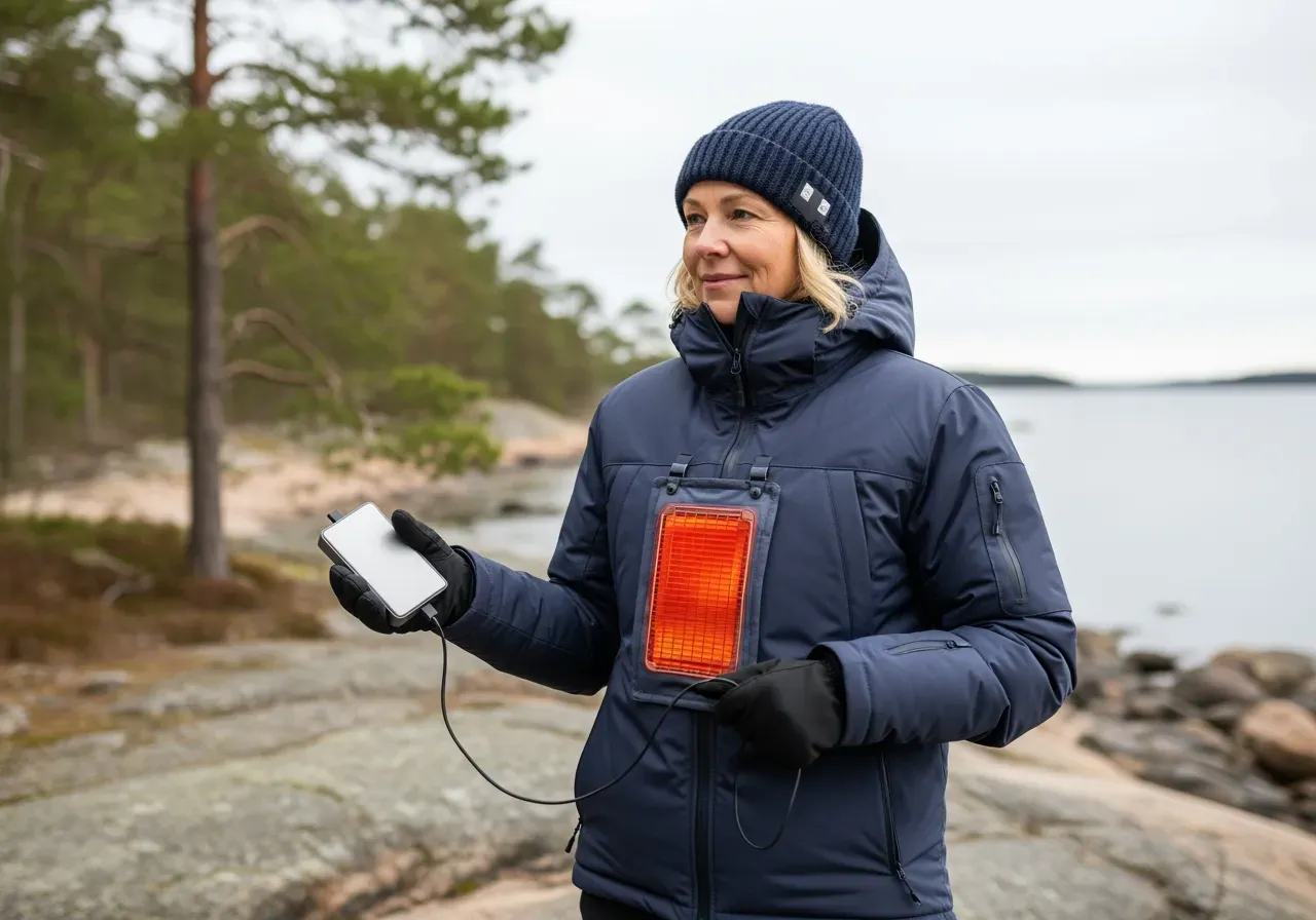 Batteritid och effekt i värmejacka