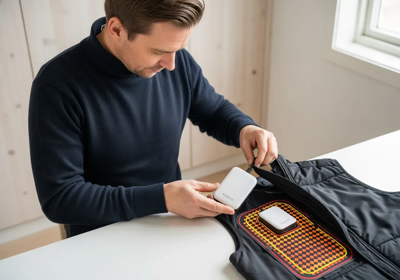 Installation av Kaise V5 i värmeplagg