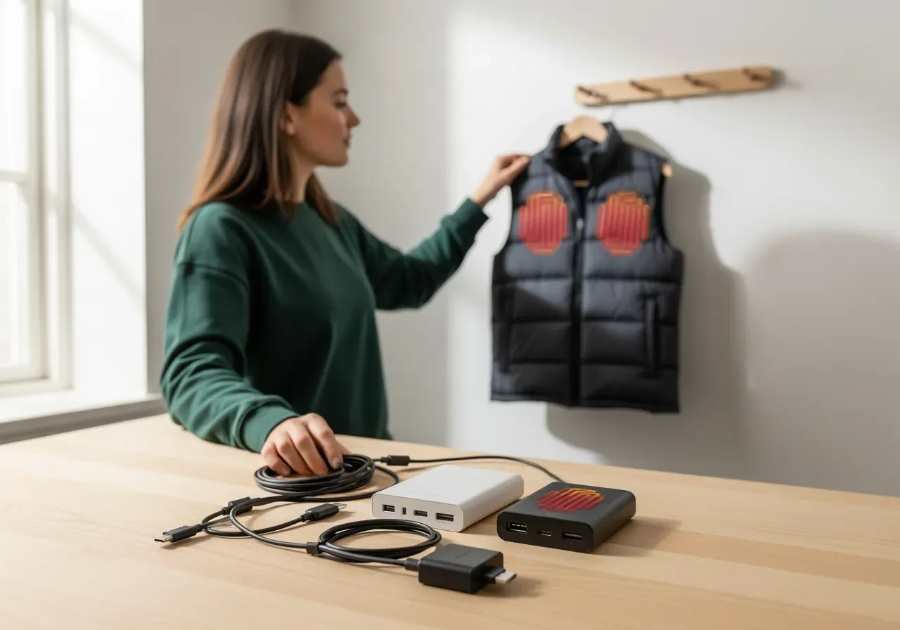 Laddningsset för värmeplagg USB‑C