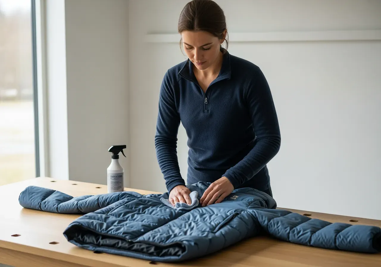 Skötsel av värme skaljacka