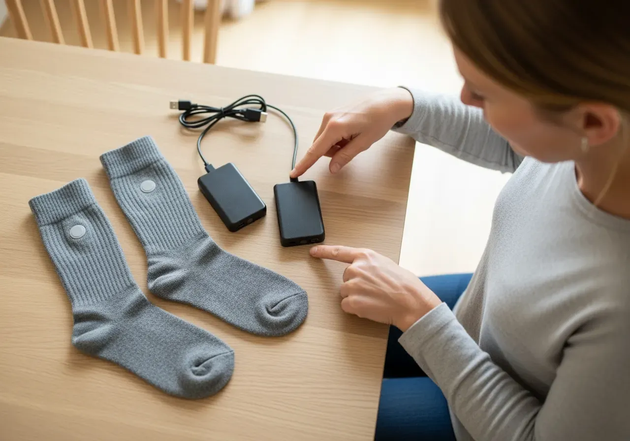 Värmestrumpor med externt batteri nybörjarguide