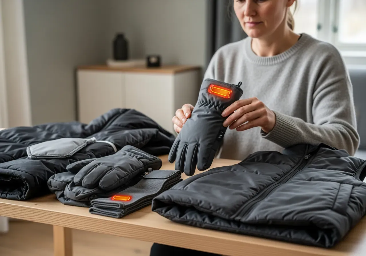 Värmekläder och eluppvärmda plagg
